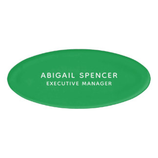 Badge D'identification Moderne classique professionnel Kelly Green