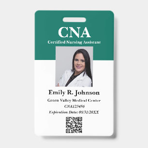 Badge d'identification moderne de CNA