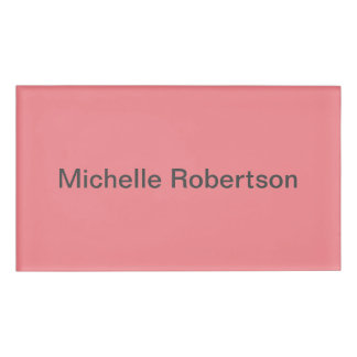 Badge D'identification Moderne minimaliste simple Ajouter son propre nom