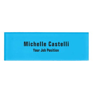 Badge D'identification Moderne minimaliste utile Durable Plaque simple