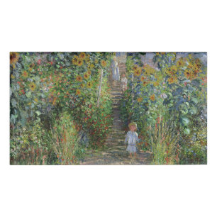Badge D'identification Monet Garden Vetheuil Impressionim Peinture