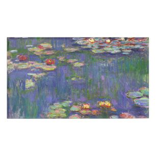 Badge D'identification Monet Water Lilies Chef-d'oeuvre Peinture