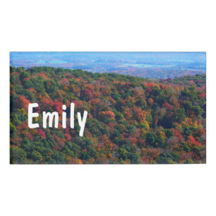 Badge D'identification Montagnes des Appalaches à l'automne