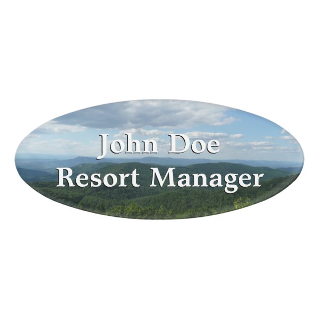 Badge D'identification Montagnes des Appalaches I Shenandoah (Devant)