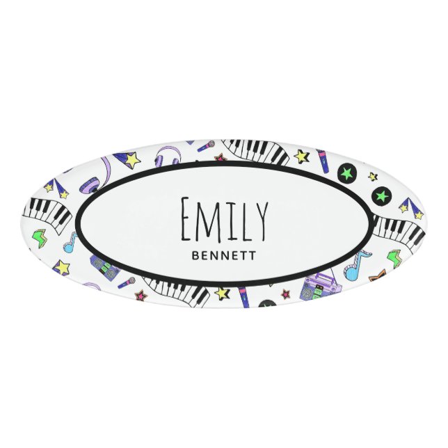 Badge D'identification Montez la musique (Devant)