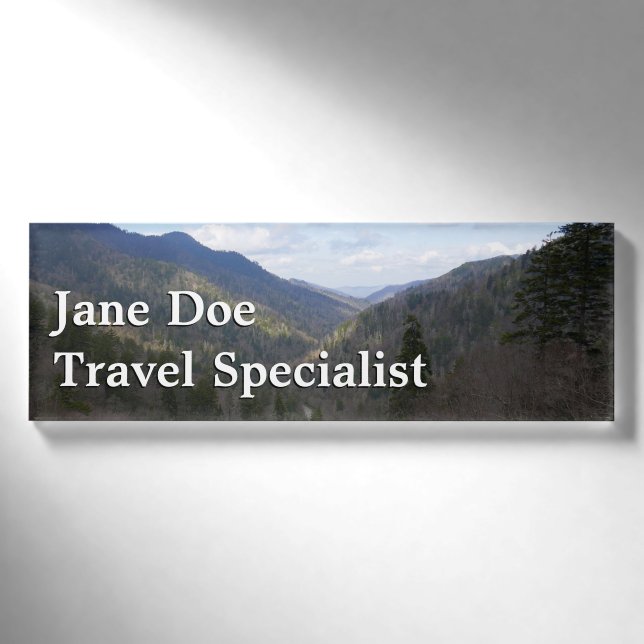 Badge D'identification Morton Overlook dans les Great Smoky Mountains (Devant)