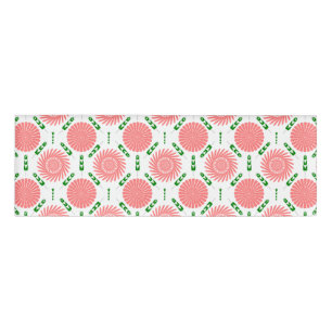 Badge D'identification motif aux fleurs roses