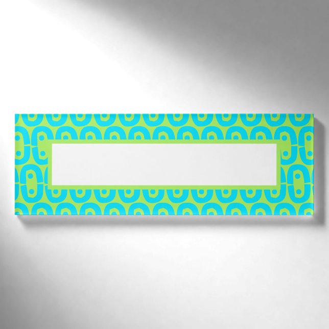 Badge D'identification motif coloré moderne (Devant)