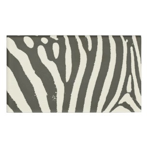 Badge D'identification Motif Poster de animal Zebra Stripe