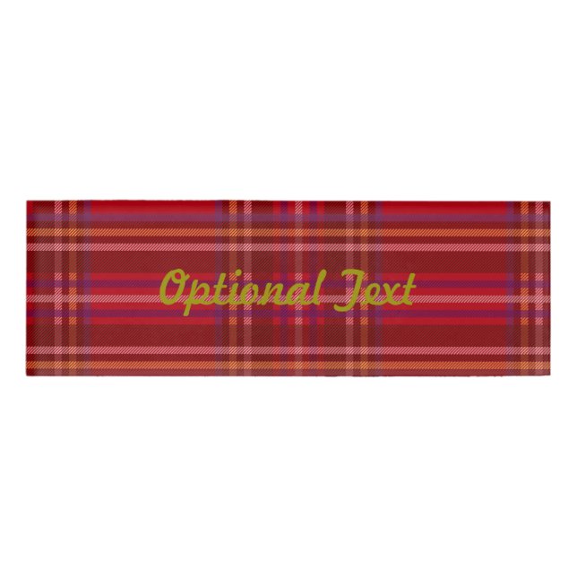 Badge D'identification Motif royal de Noël de tartan de Stewart (Devant)