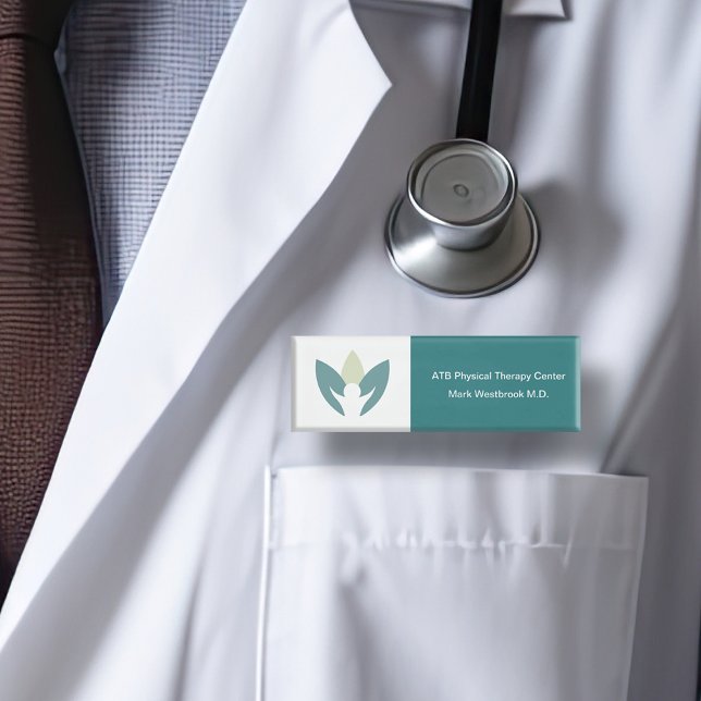 Badge D'identification Mots-clés du nom Médicale du physiothérapeute (Créateur téléchargé)