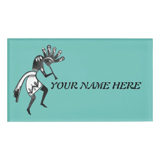 Badge D'identification Native Americans Culture - Dancing Kokopelli 1 (Devant)
