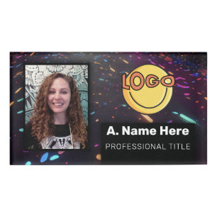 Badge D'identification Neon Nightlife Club Rave Roller Rink VIP Event
