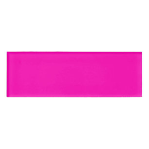 Badge D'identification Neon rose Personnaliser couleur solide