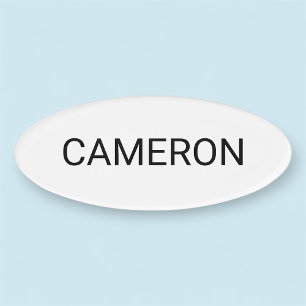 Badge D'identification Nom de forme ovale acrylique Balise Magnétique Pro