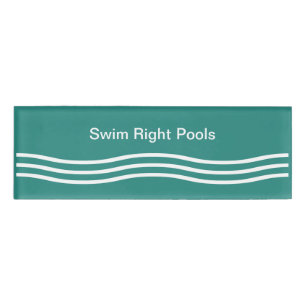 Badge D'identification Nom du personnel de la piscine Tags