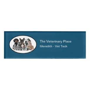 Badge D'identification Nom du personnel de l'hôpital vétérinaire