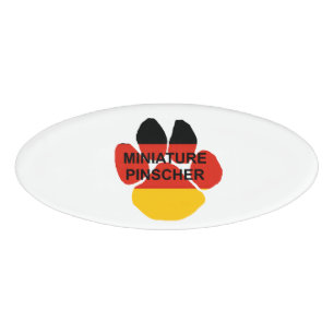 Badge D'identification nom minuscule de la patte drapeau germanique