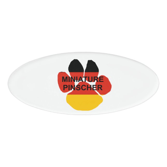 Badge D'identification nom minuscule de la patte drapeau germanique (Devant)