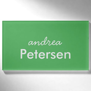Badge D'identification Nom personnalisé tendance moderne minimaliste