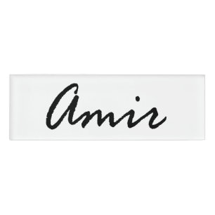 Badge D'identification Nom personnel Amin