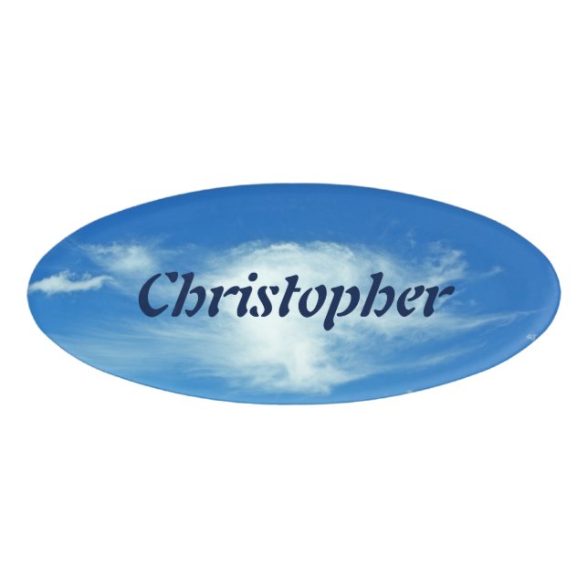 Badge D'identification Nuages d'été (Devant)