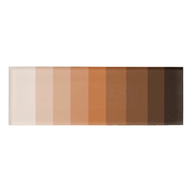 Badge D'identification Nuances de nom Brown (Devant)