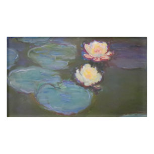 Badge D'identification Nymphéas de Monet Étang aux Nymphéas Peinture de N