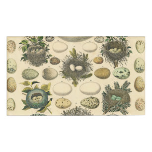 Badge D'identification OEuf vintage Nid Art Peinture OEufs