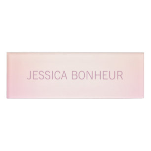 Badge D'identification Ombre de fond de couleurs douces