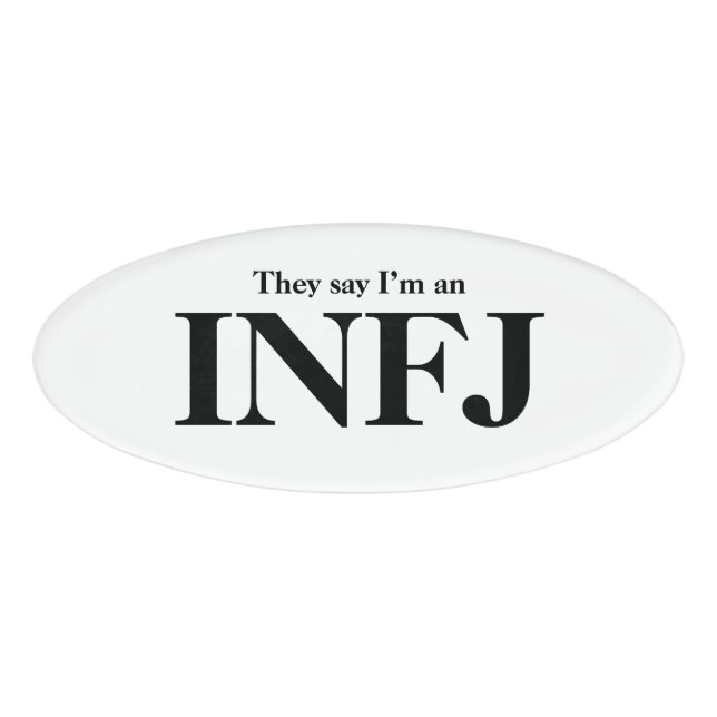 Badge D'identification On dit que je suis INFJ (Devant)