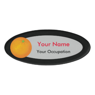 Badge D'identification Orange