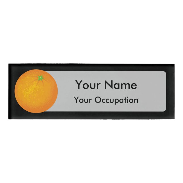 Badge D'identification Orange (Devant)