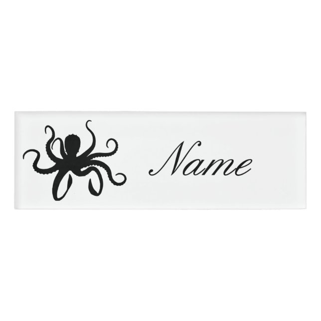 Badge D'identification Otopus Silhouette Thunder_Cove (Devant)