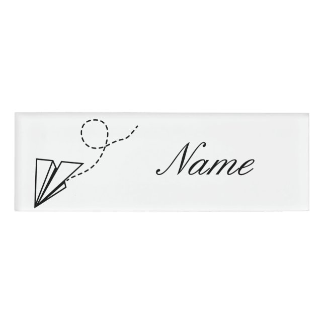 Badge D'identification Papier avion vol Thunder_Cove (Devant)