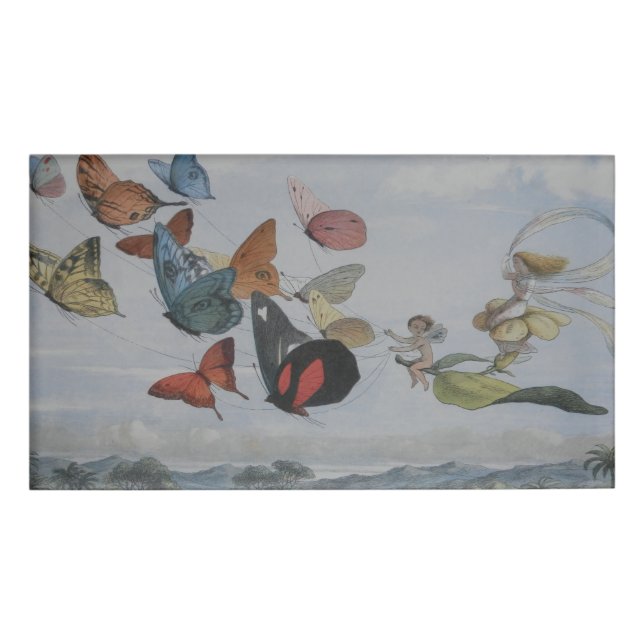 Badge D'identification Papillons et Reine Fée Papillons Fées (Devant)