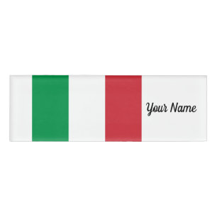 Badge D'identification Patriotique italien de drapeau de l'Italie