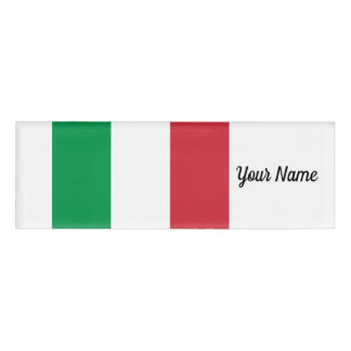 Badge D'identification Patriotique italien de drapeau de l'Italie