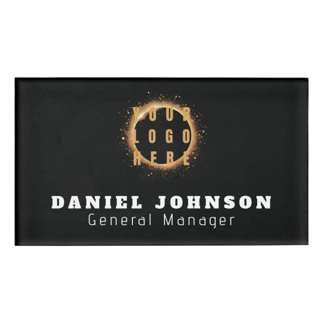 Badge D'identification Personalized Magnetic Company Employee (Devant)