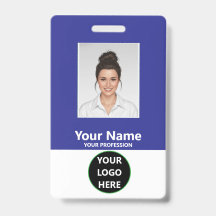 Badge d'identification personnalisé avec photo d'e