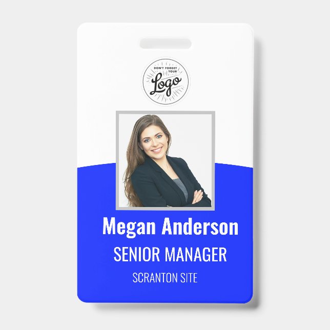 Badge d'identification personnalisé avec photo de  (Avant)