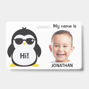 Badge d'identification personnalisé avec photo et