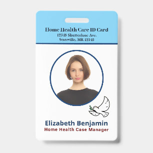Badge d'identification personnalisé avec photo, lo