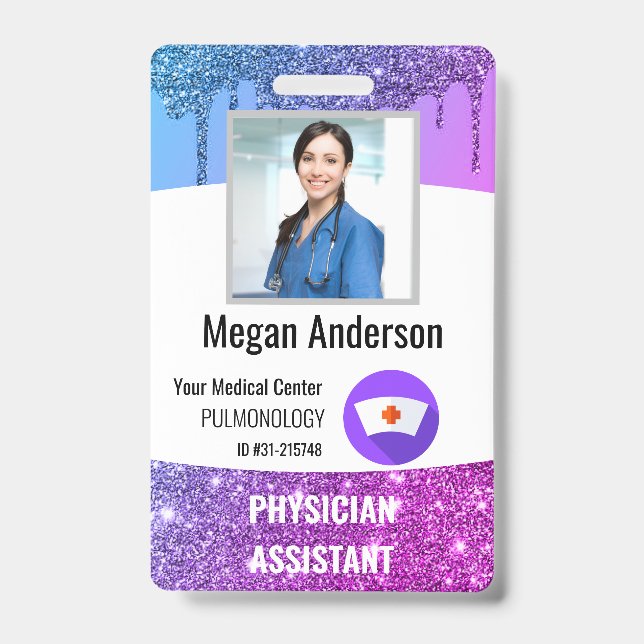 Badge d'identification personnalisé avec photo pou (Avant)
