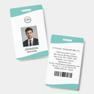 Badge d'identification personnalisé d'employé