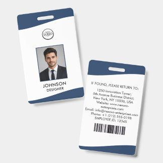 Badge d'identification personnalisé d'employé