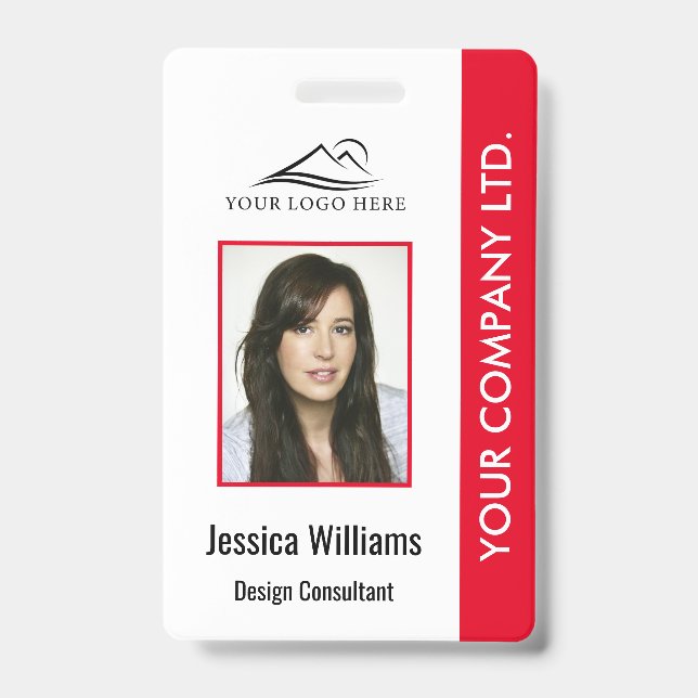 Badge d'identification personnalisé d'entreprise r (Avant)
