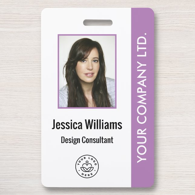 Badge d'identification personnalisé d'entreprise v (Créateur téléchargé)