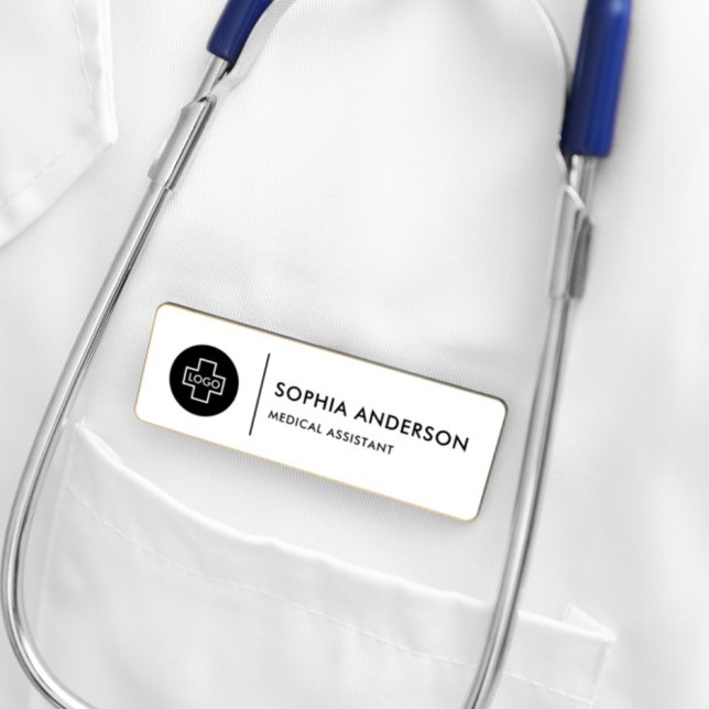 Badge D'identification Personnalisé Moderne Simple Élégant Titre de l'aim (Créateur téléchargé)