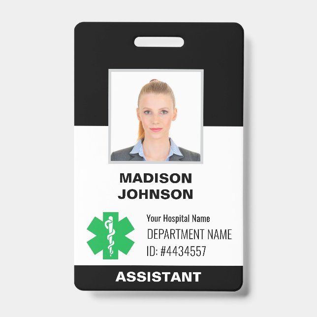 Badge d'identification personnalisé – Photo d'empl (Avant)